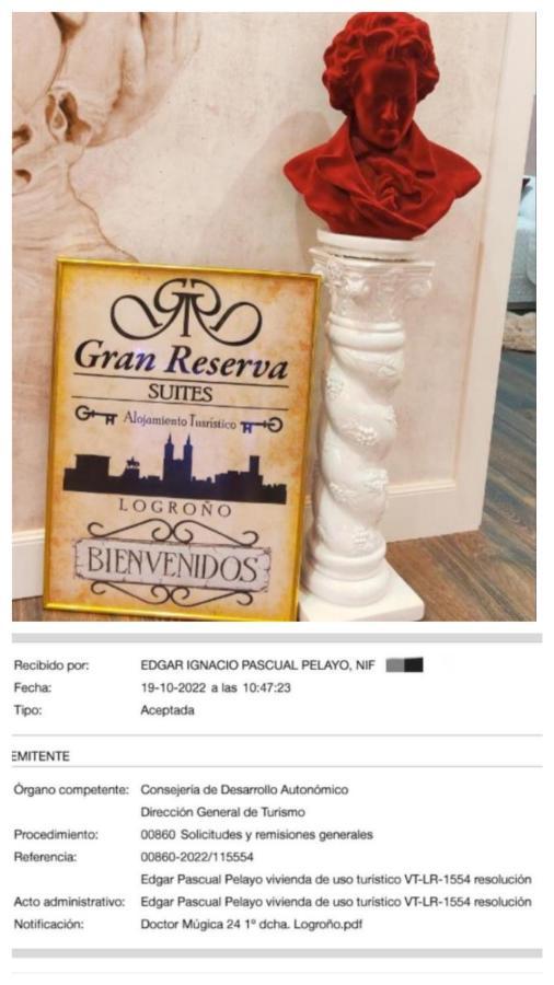 Gran Reserva Suites Centro Alojamiento Entero Logroño Buitenkant foto